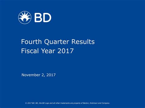 Becton Dickinson: Fiscal Q4 Earnings Snapshot